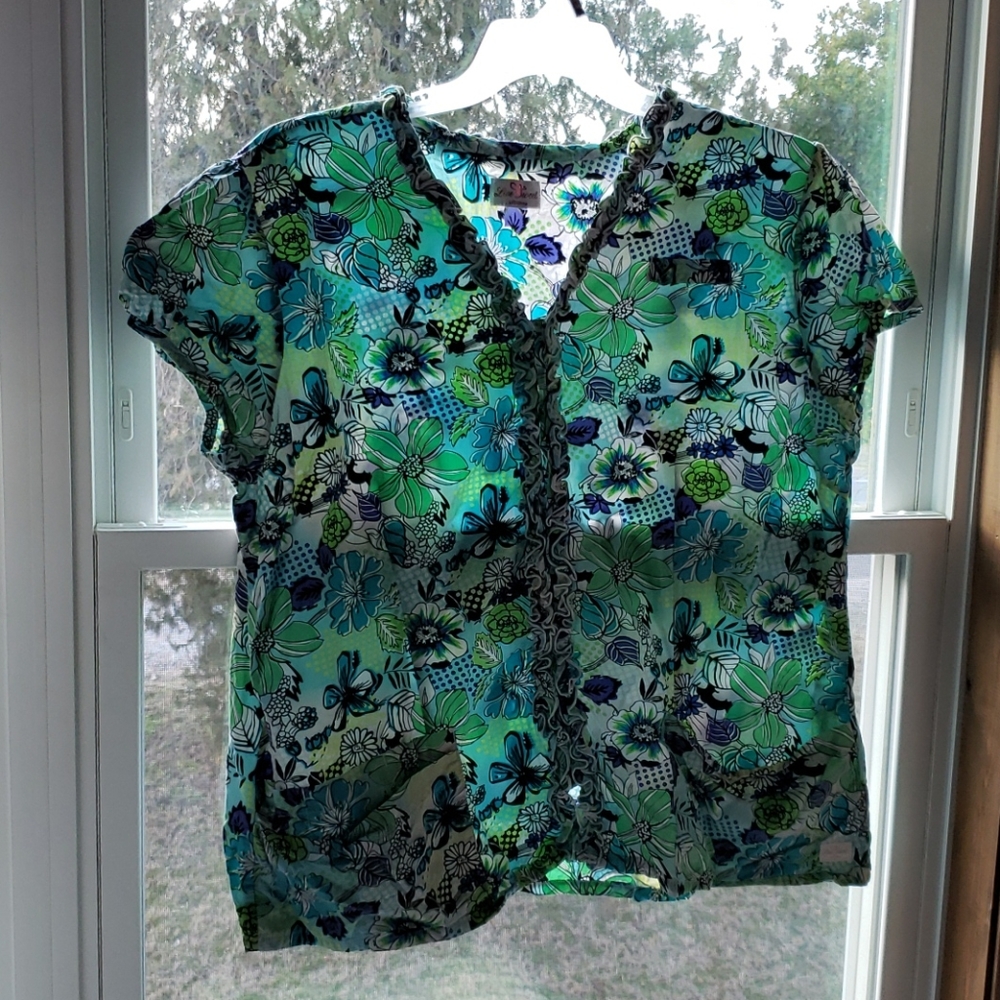 2X SCRUB TOP